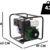 Greenbay GB-HPWP 80 Wärmemotorpumpe – Hohe Förderhöhe – mit 80 mm Anschlüssen