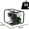 Greenbay GB-HPWP 40 Wärmemotorpumpe – Hohe Förderhöhe – mit 40/25/25 mm Anschlüssen