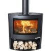 Aduro Kaminofen 15-2 – Stahl Schwarz, 6,5 kW, mit Holzfach